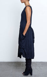 Sale #143 It's Everything Tunic/Dress in Black Crinkle