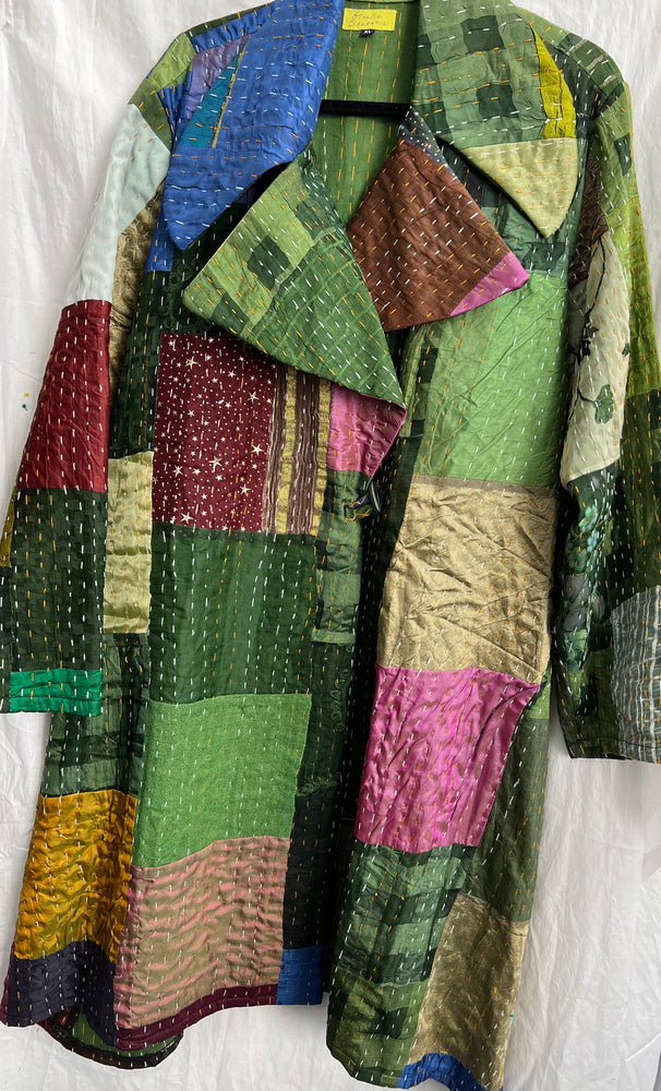 Sale #170 Millennial 3/4 Length Kantha Coat