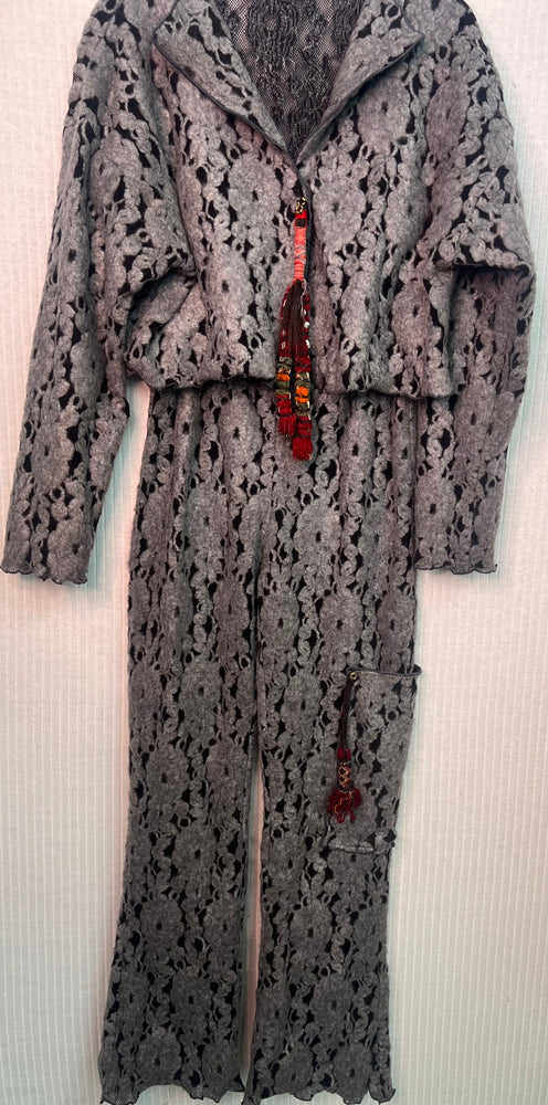 #1335 Easy Shrug Jacket with Removable Pin - Tribal Handmade