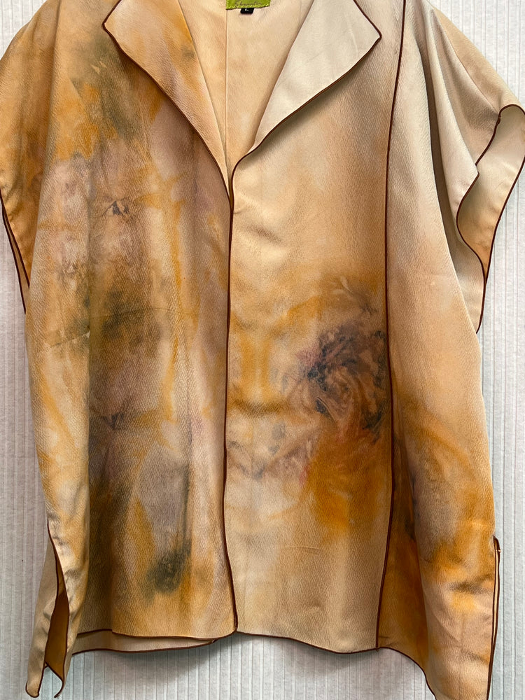 #1256 Risa Top OverDyed Silk Kimono