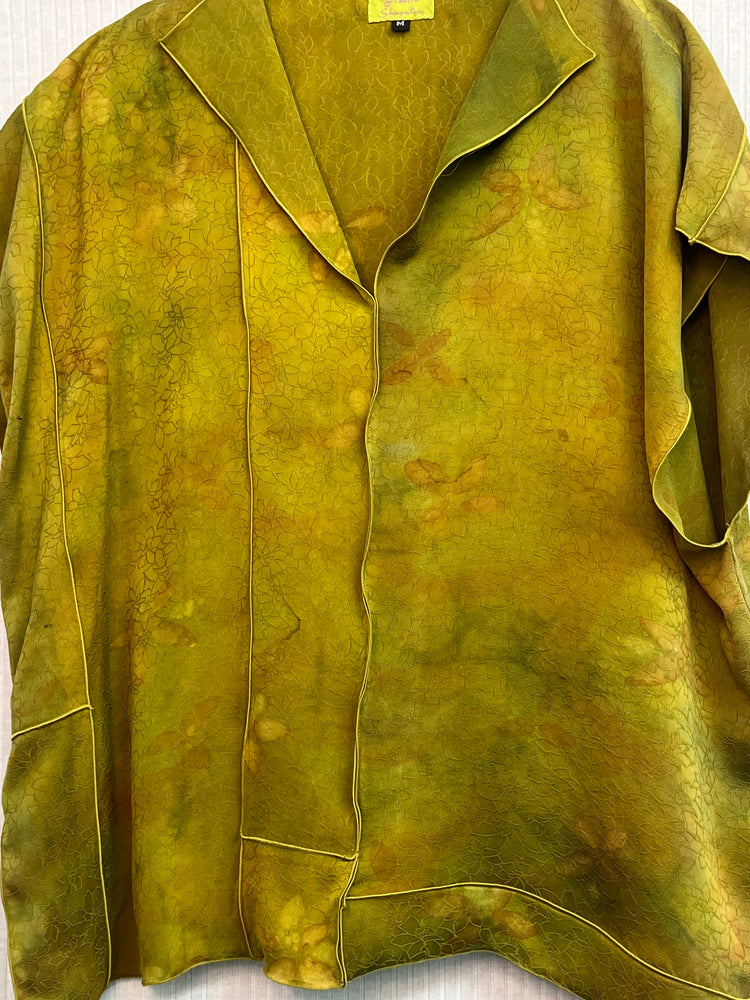 #1258 Risa Top OverDyed Silk Kimono