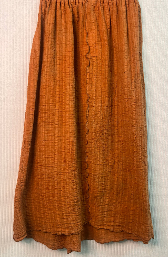 #1178 HandDyed Cotton Gauze Pencil Skirt