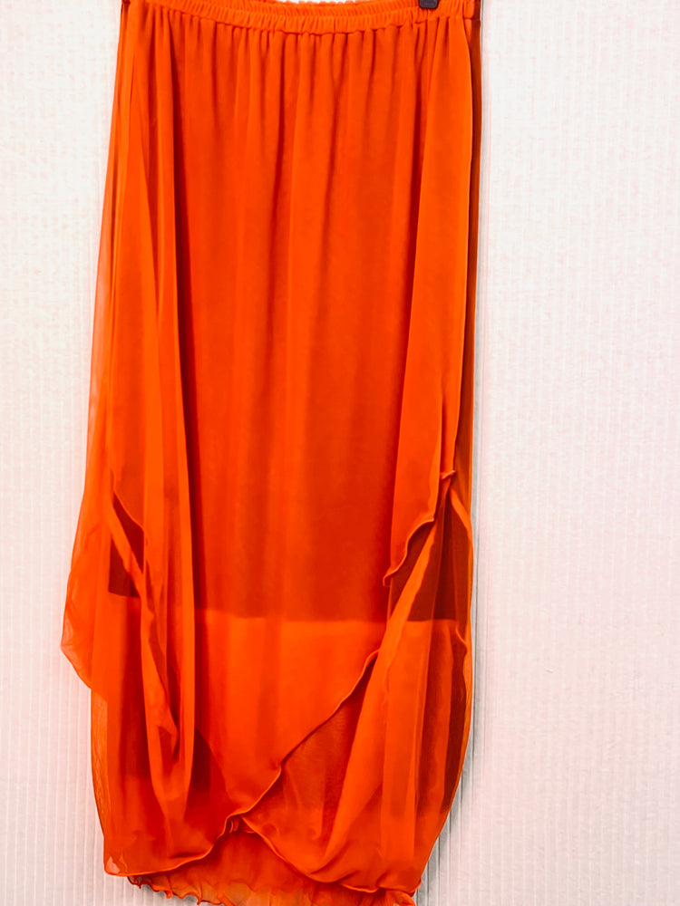 #1303 Peacock HandDyed Tulle Skirt