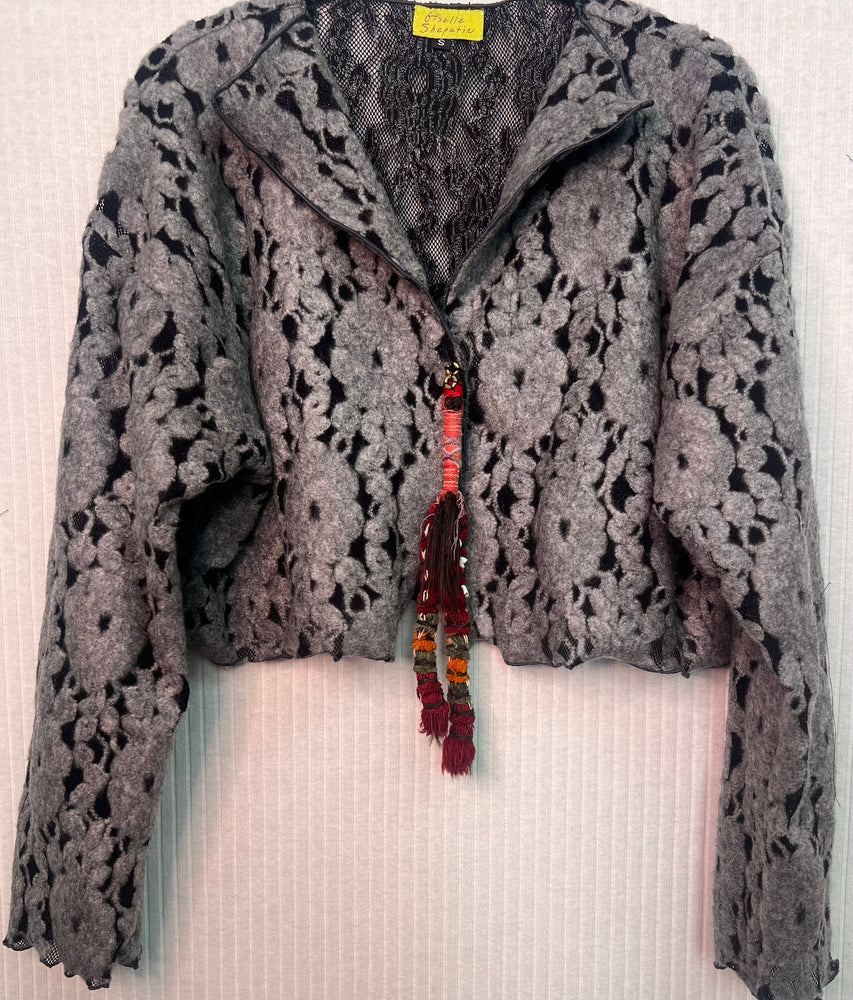 #1335 Easy Shrug Jacket with Removable Pin - Tribal Handmade