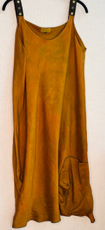 #642 Snappy Dress Over Dyed Orange Silk