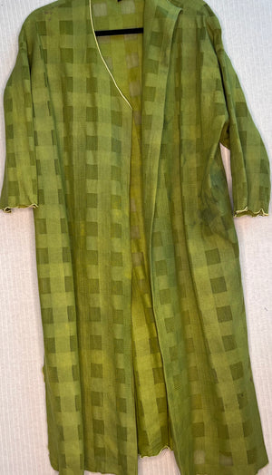 #439 Duster Coat Japanese Silk A-Symmetrical