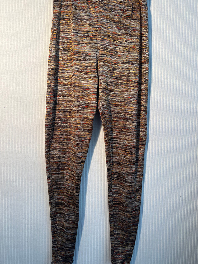 #806 Leggings in Brown Knit