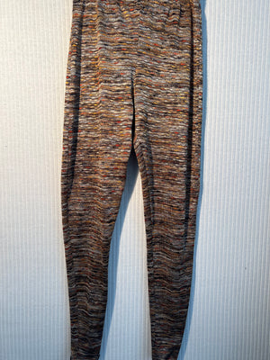 #806 Leggings in Brown Knit