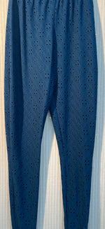 #831 Leggings with Holes in blue