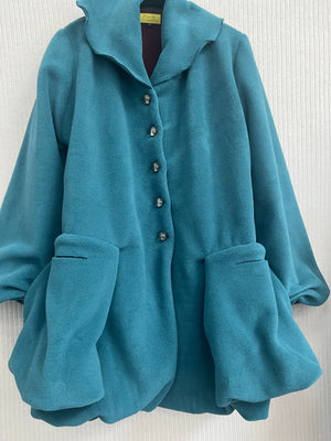 #821 Bubble Trapeze Fleece Coat