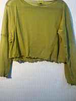 #808 Lili Hand-Dyed Cotton Mesh Cropped