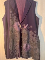 #785 Kimono Chrysanthemum Fabric, Antique Hand Dyed Oya Trim