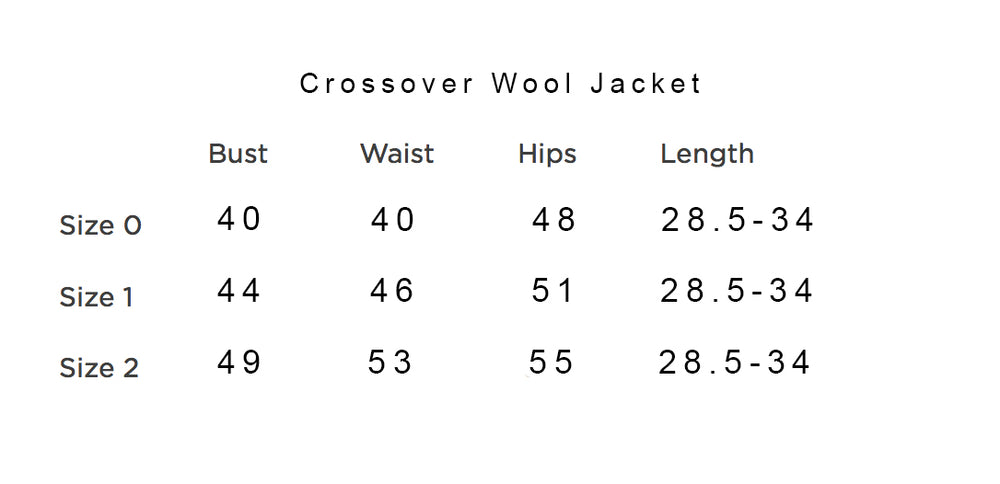 Sale #51  Crossover Wool Jacket 