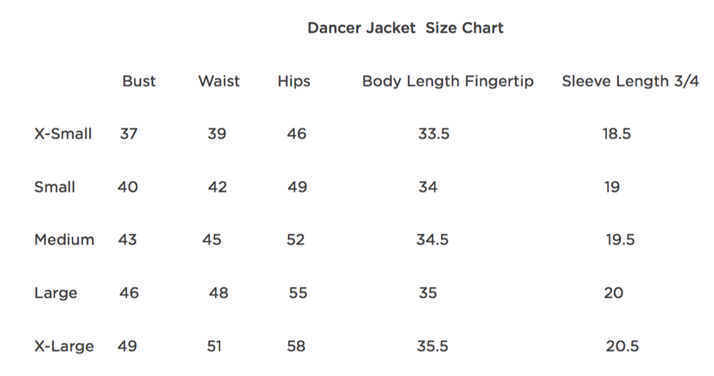 #26 Bird Dancer's Jacket Fingertip Length