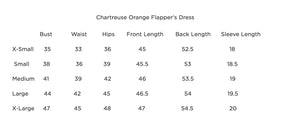 Sale #42 Chartreuse Orange Flapper's Dress