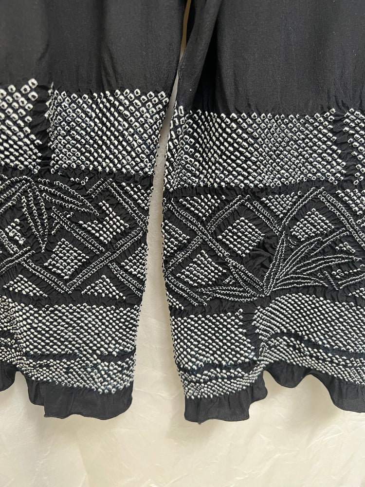 #78 Easy Pants Antique Silk Shibori with Pockets