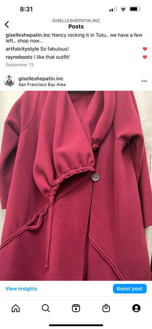Sale #582 Parachute Coat in Fleece