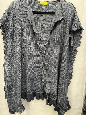 #656 Shibori Vest Grey