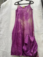 #646 Snappy Dress Purple/Pink Silk