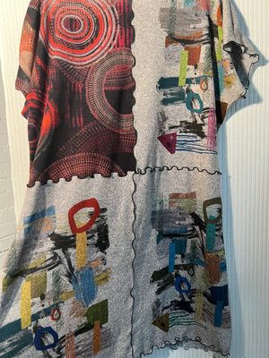 #752 QT Tunic/Dress Knit Belgian Printed Knit
