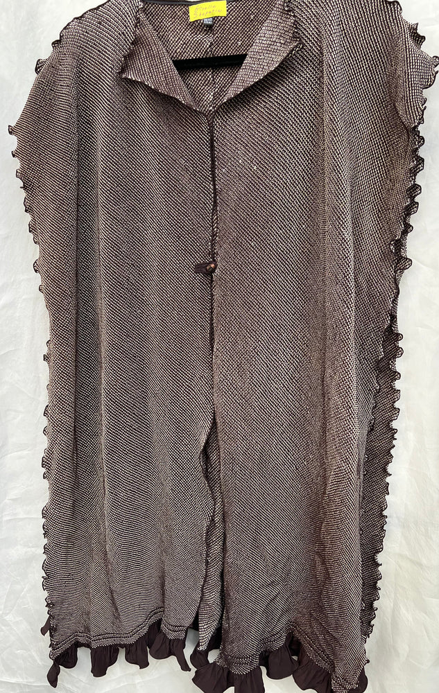 #652 Shibori Vest Chestnut & Chocolate