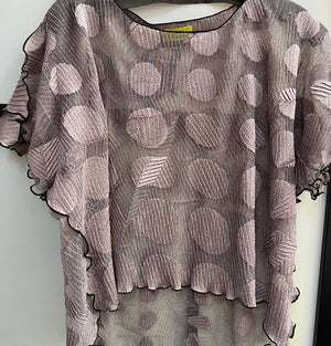 Sale #266 QT Sheer Pullover Layering Top