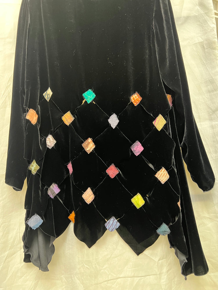 Sale #465 Geometry Jacket Velvet Cropped