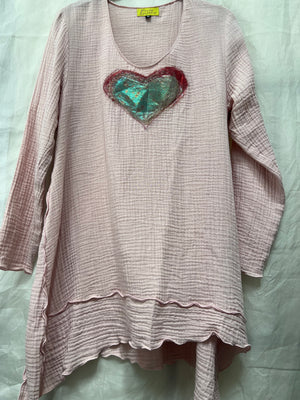 Sale #481 Tunic Handmade Heart