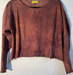 #784 Fifi Hand Dyed Cotton Mesh Top