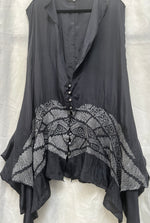 #560 Temple Style Silk Shibori Vest