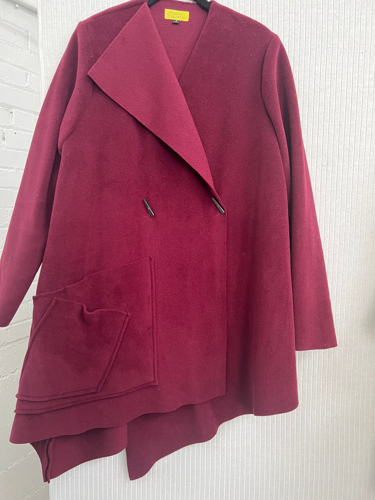 Sale #736 A- Symmetrical Eva Fleece Coat