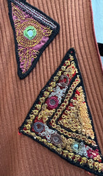 Sale #350 Tunic Dress Antique Rajasthani Metallic Embroidery